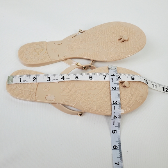 Studded Bow Rubber Flip Flops - Picture 7 of 13